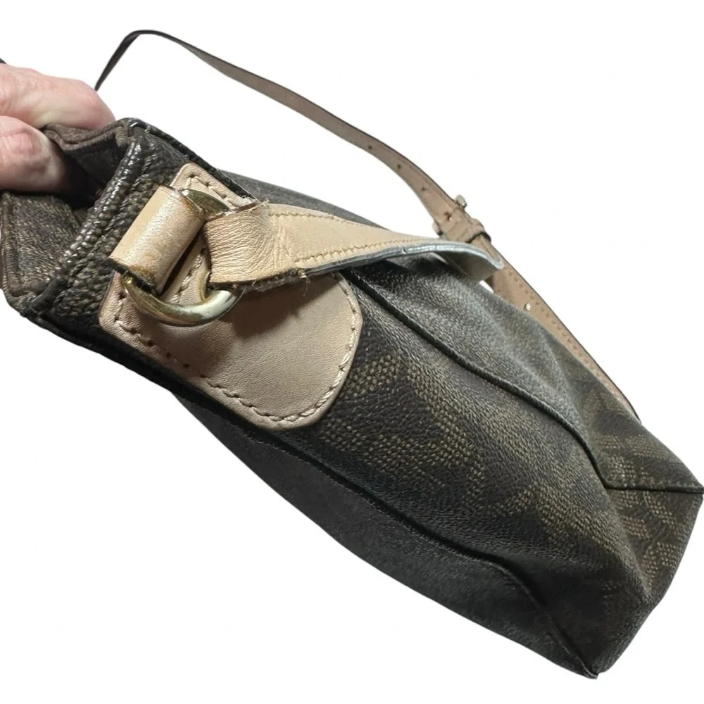 Michael Kors Logo Brown Crossbody Purse
